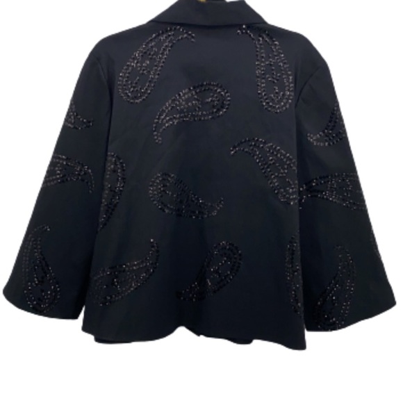 Samuel Dong Paisley Sequin Shirt - Picture 2 of 2